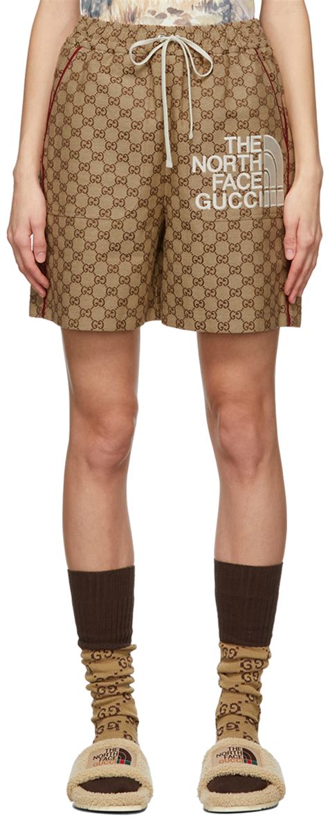 gucci the north face shorts|sudadera north face gucci.